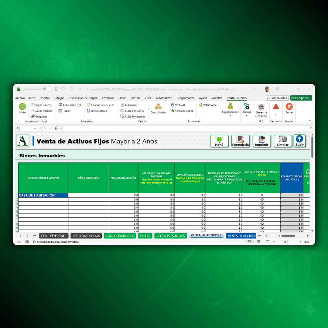 Venta de Activos Fijos