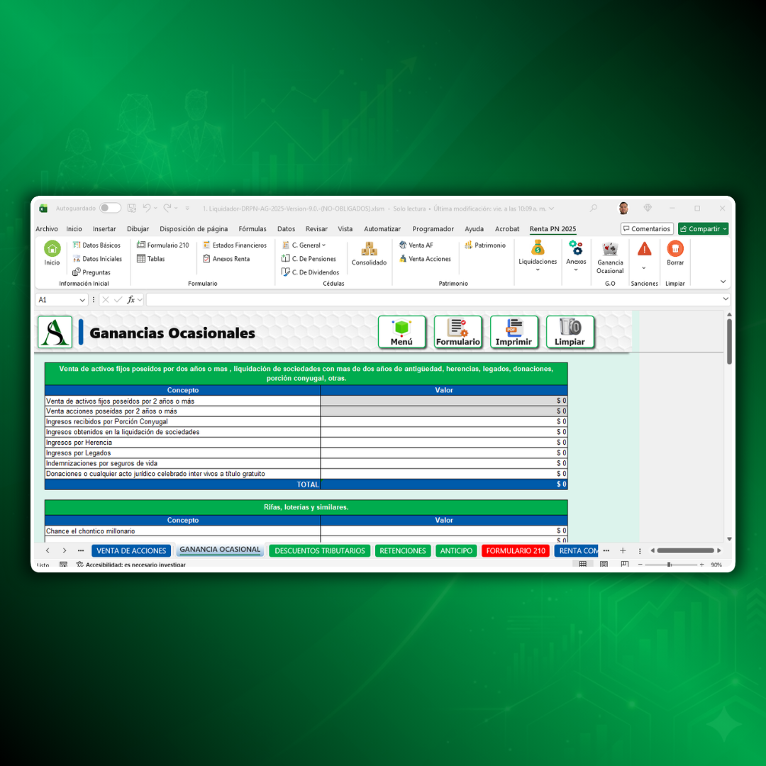 Ganancias Ocasionales