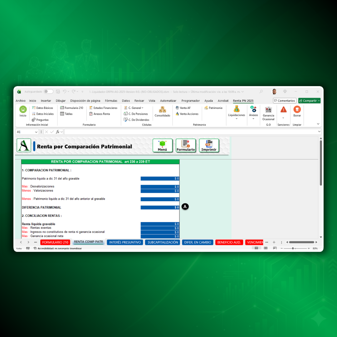 Renta Comparación Patrimonial