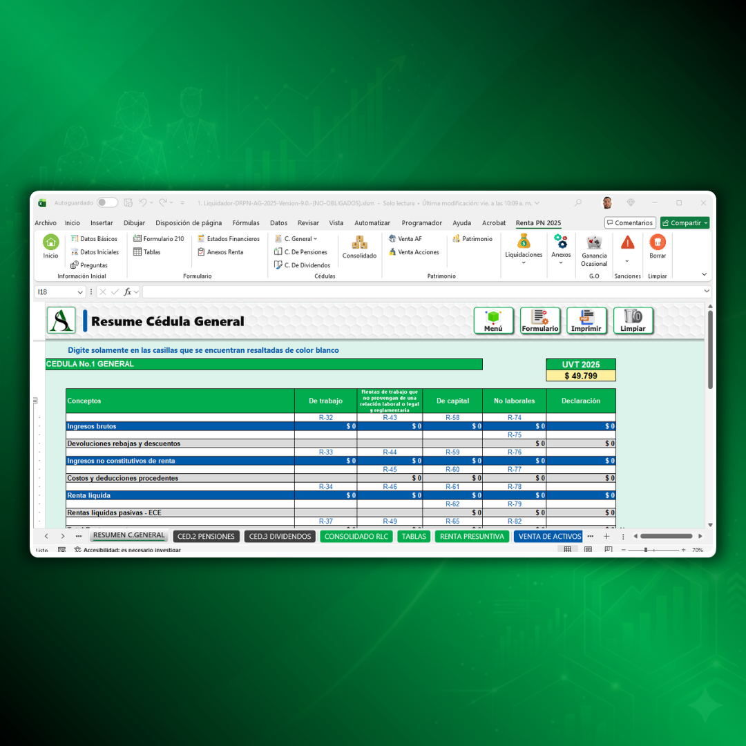 Resumen Cédula General